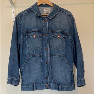 Madewell The Oversized Trucker Jean jacket